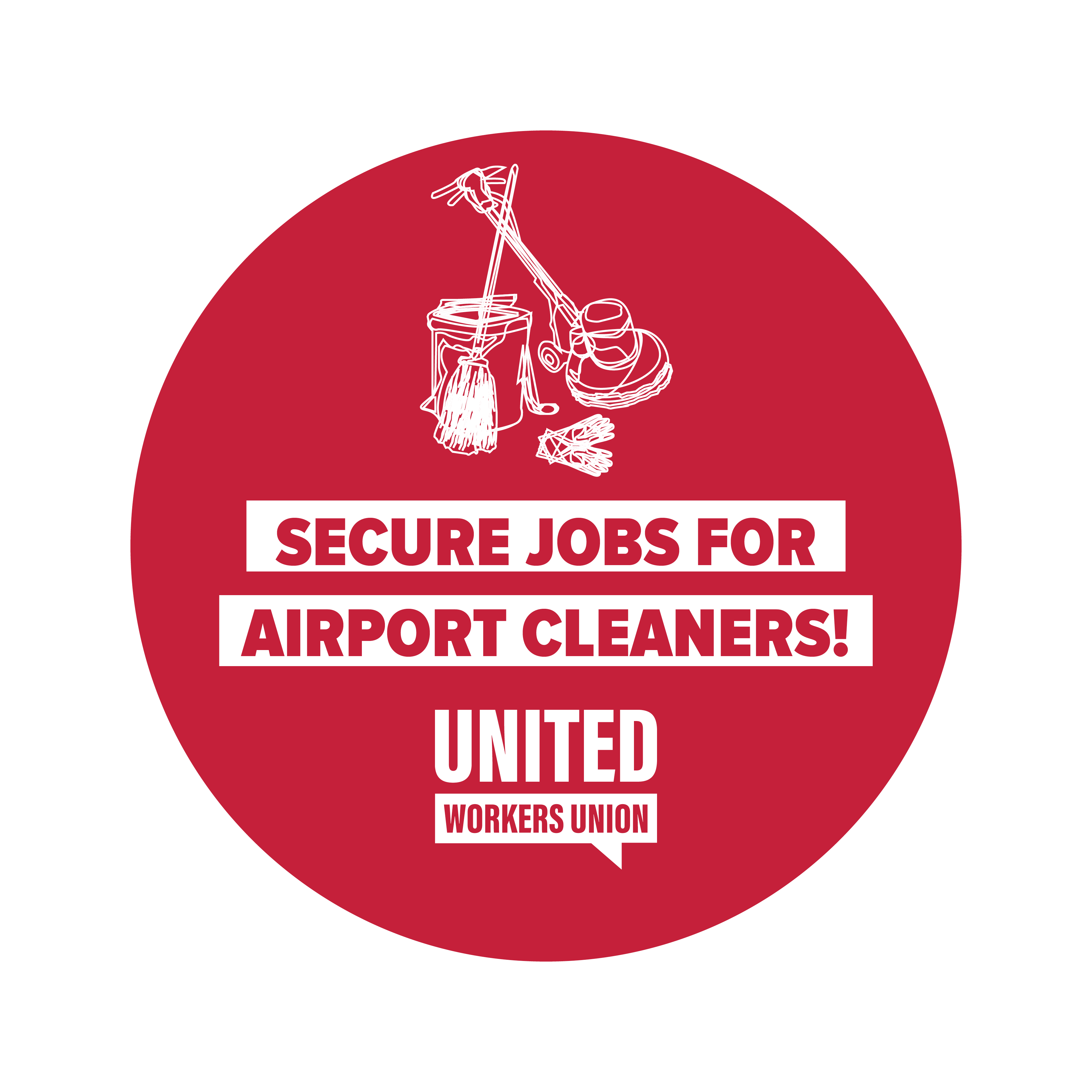 Action Support cleaners at Brisbane Airport United Workers Union